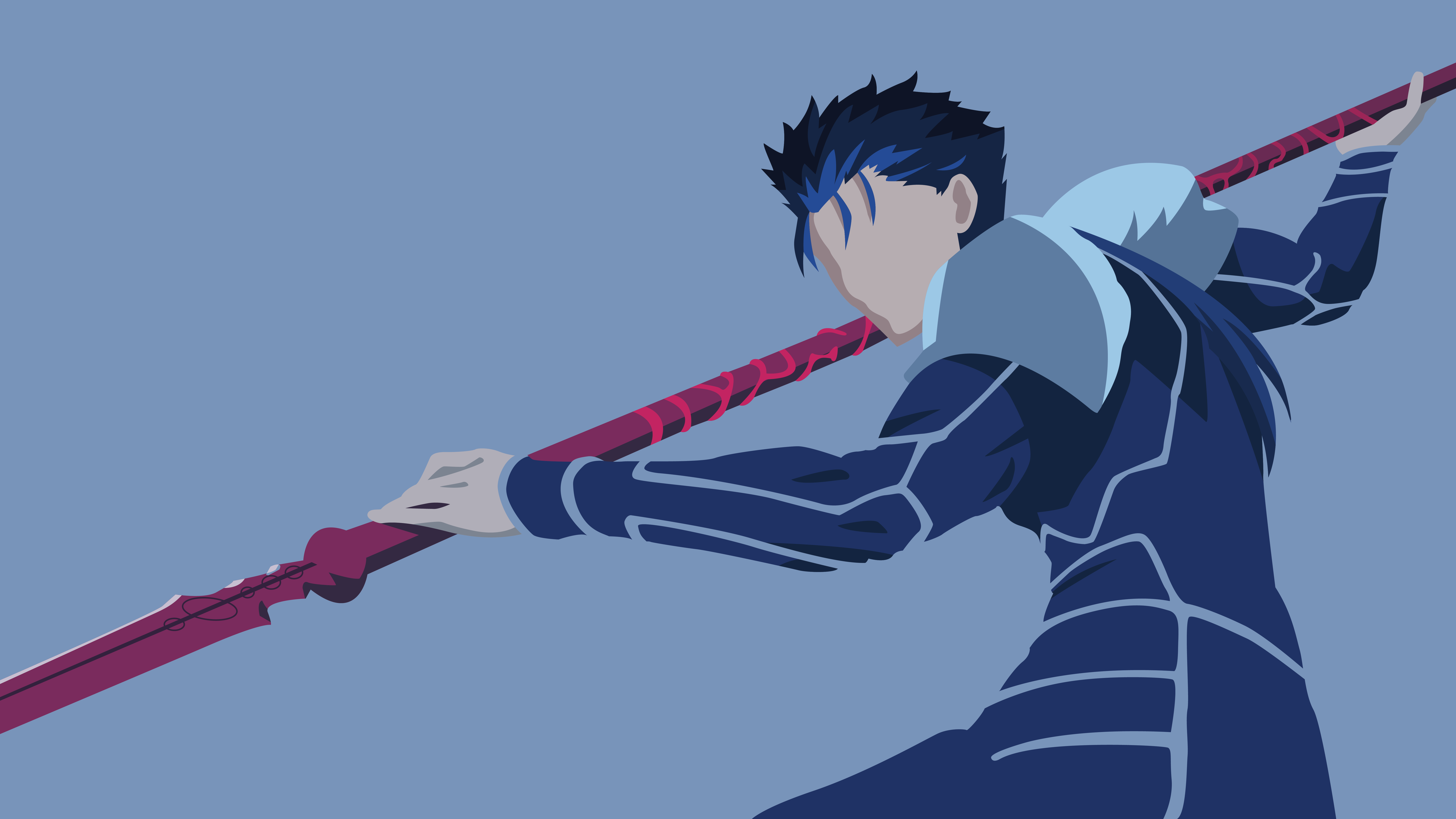 Fate Stay Night Lancer Minimalist Wallpaper By Atomy9 On Deviantart