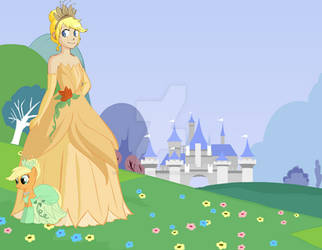 MLP Princess Dressup : appel jack = tiana