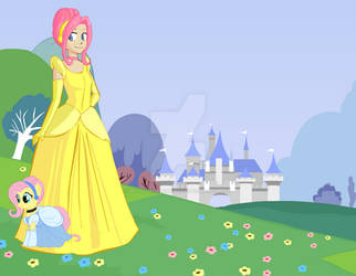 MLP Princess Dressup : fluttershy = cinderela