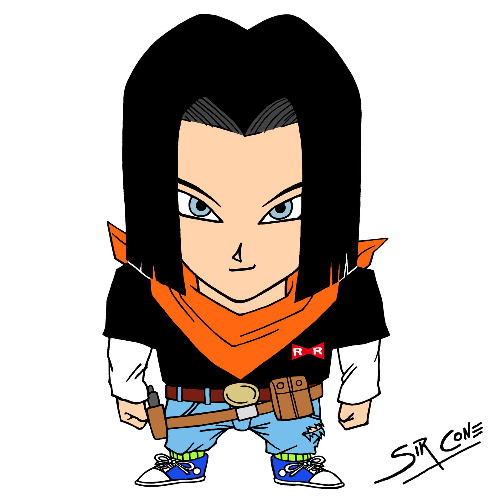 Android 17 (Dragon Ball Z) by SirConeArt on DeviantArt