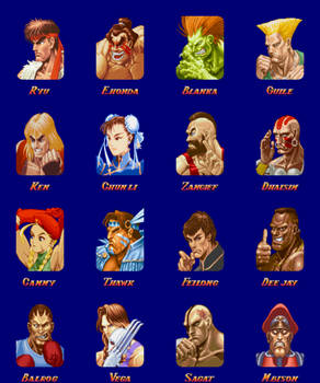 Super Street Fighter II Characters