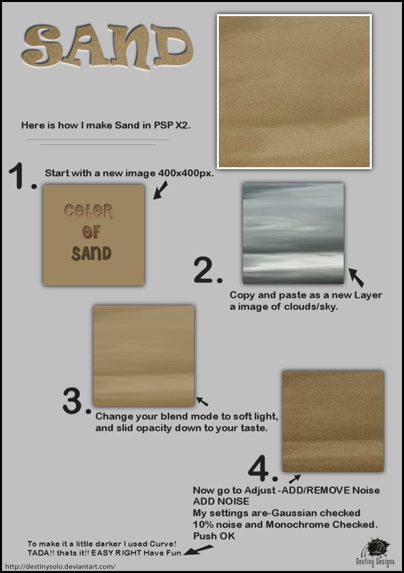 Sand Tutorial by tina1138 on DeviantArt