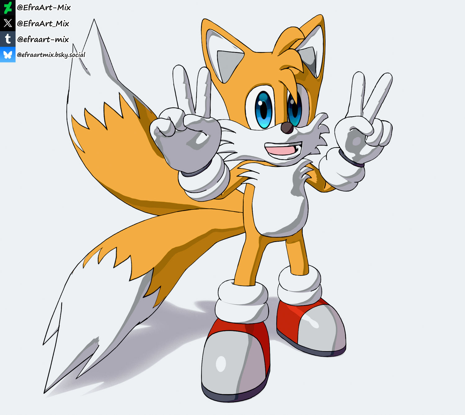 Allen Tails 3D Tails Cel Shading by EfraArt-Mix on DeviantArt