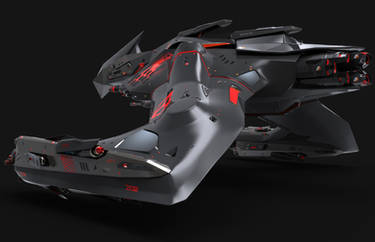 Concept spaceship for game Star Conflict