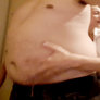 My girlfriend shake my fat belly