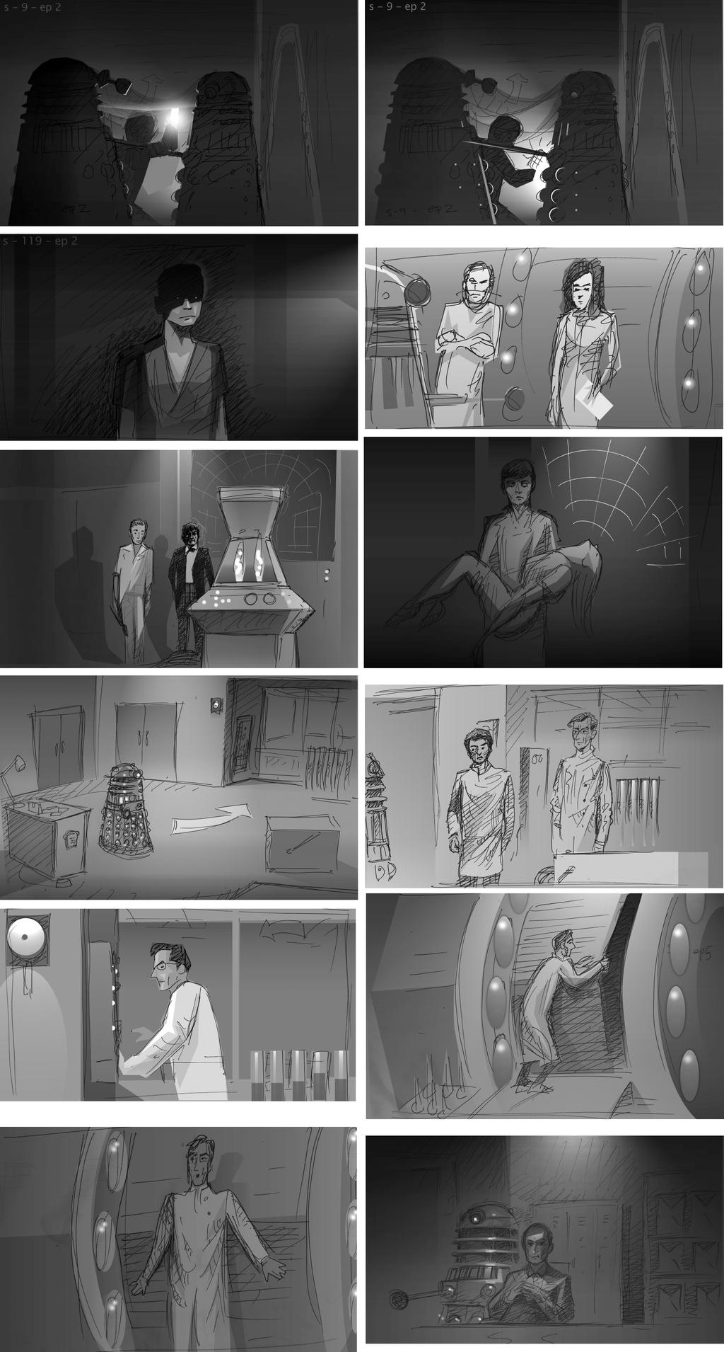 Power of the Daleks - Storyboard selections
