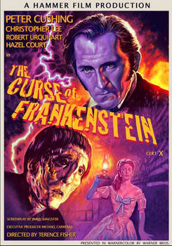 The Curse of Frankenstein - poster edit