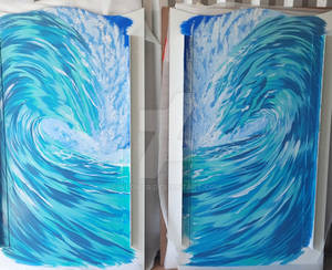 2 waves murals