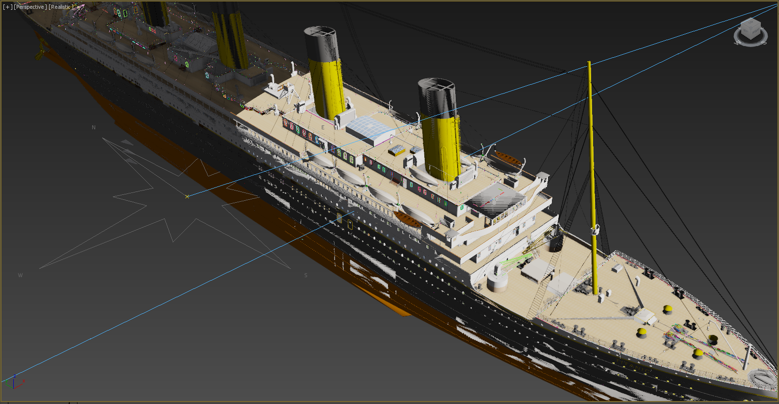 Titanic View Deviantart Titanic 3D Model Test view 1 by FleetAdmiral01 on DeviantArt