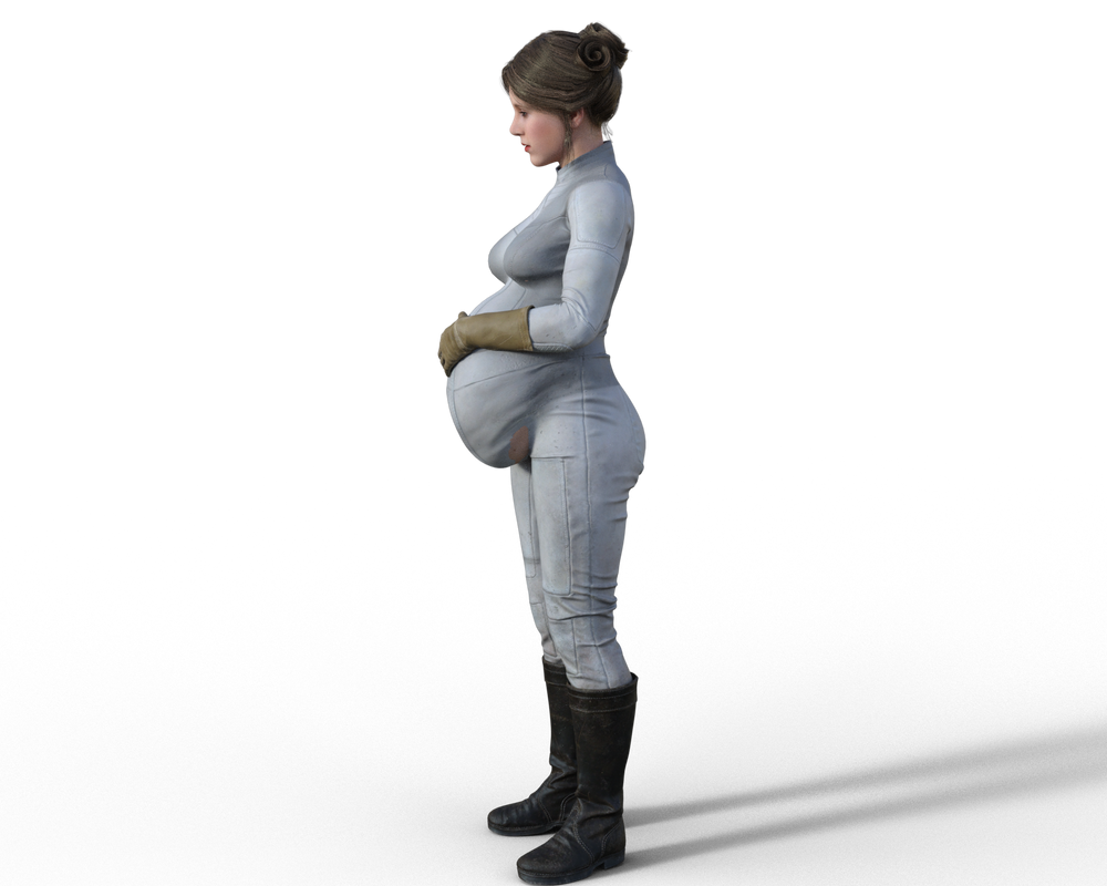 Pregnant Leia 2019 Angle 3 By Fleetadmiral01 On Deviantart