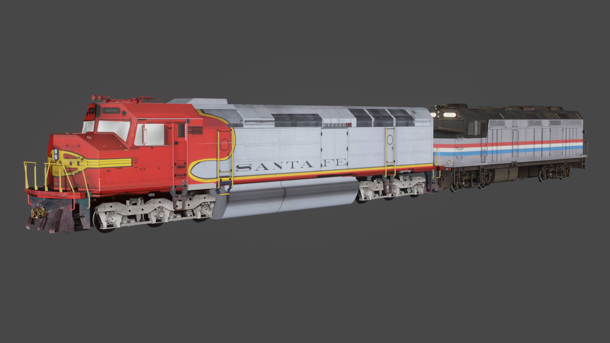ASTF FP45 and AMTRAK F40PH by FleetAdmiral01 on DeviantArt