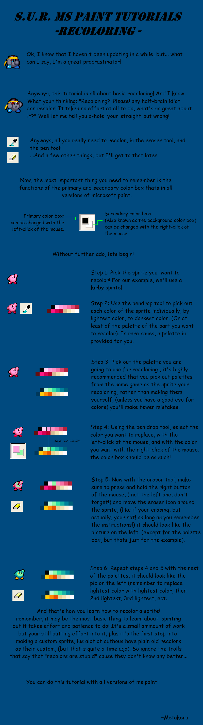 MS paint tutorial - Recoloring