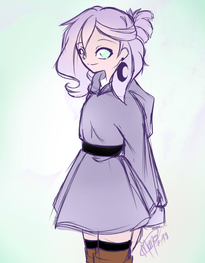 Draw Satine Satin Sketch by MononokoDrawing on DeviantArt