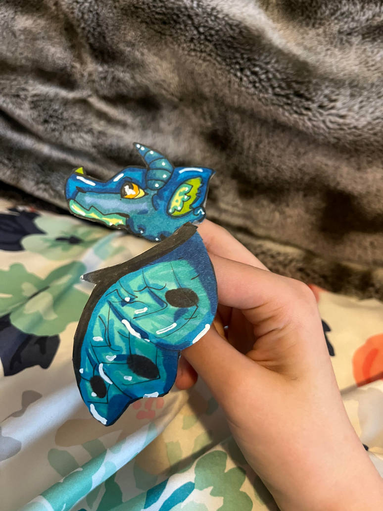 Button Puppet Dragon New mini dragon puppet!!! by BumblebeeDraws37 on DeviantArt
