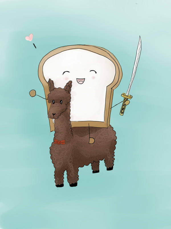 Llama and Toast by designyourfuture on DeviantArt