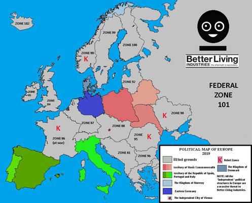 The map of Europe