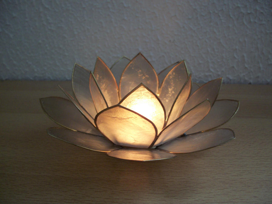 The lotus candle