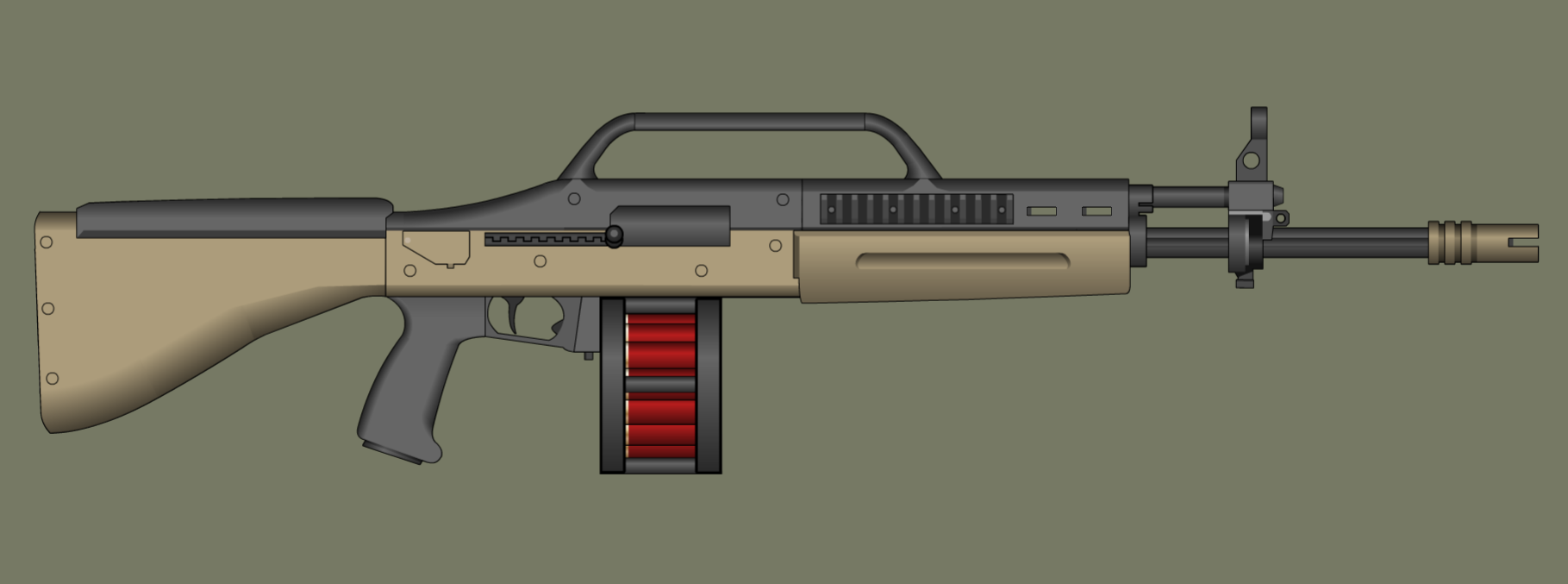 Theovos semi-automatic shotgun