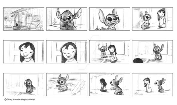 LILO and STITCH 2 STORYBOARDS