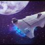 Sci-Fi Cruiser Domus 3D Commission