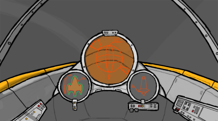 Nubian Patrol Ship Cockpit sketch by AdamKop