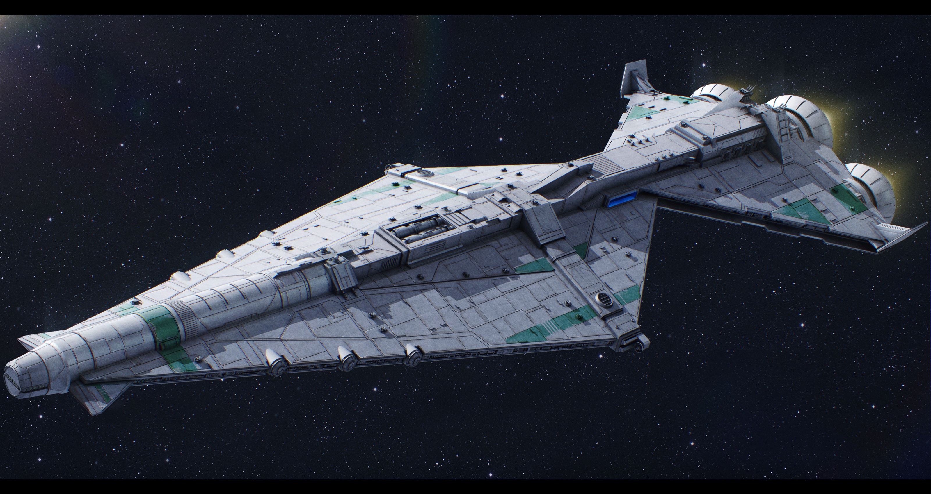 Star Wars CEC Guile-class Battlecruiser Commission