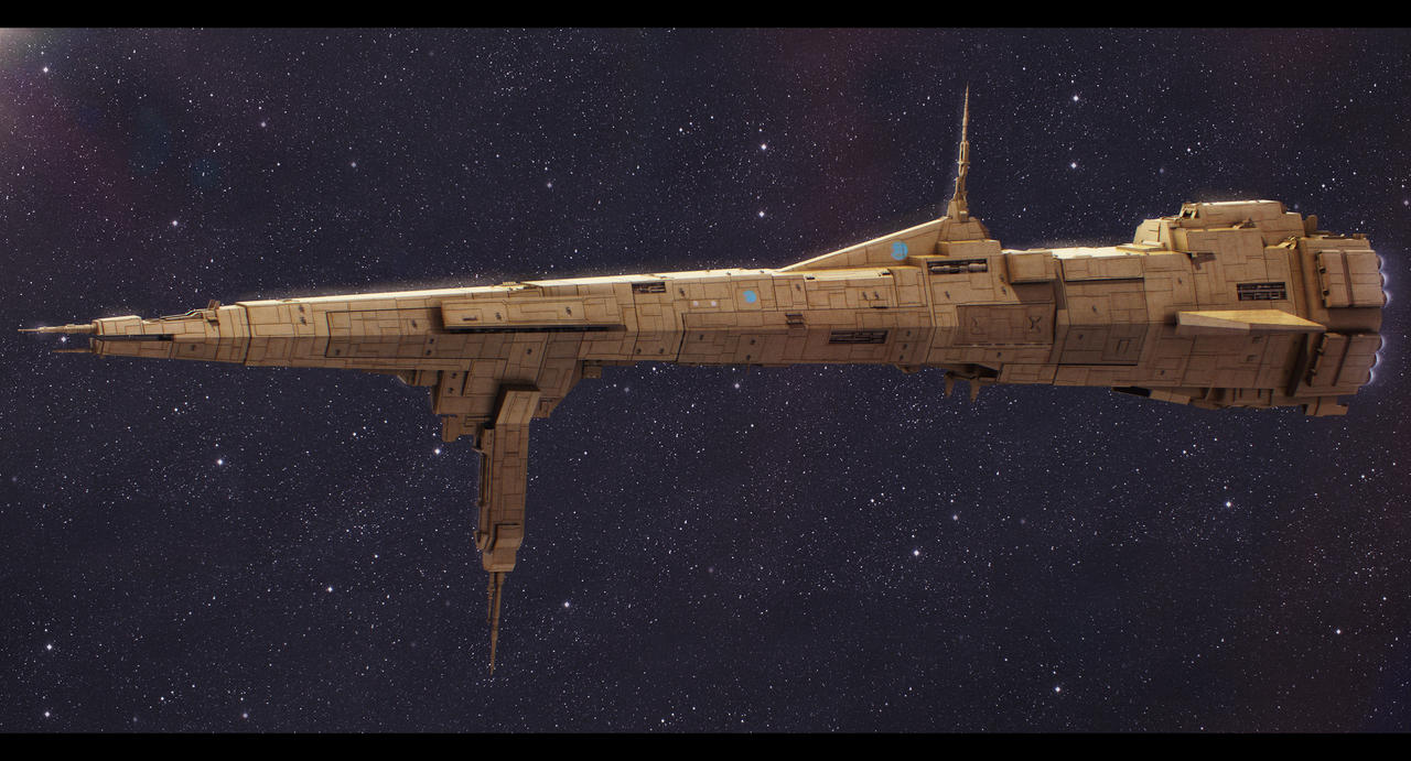 Star Wars Republic Command Ship Reliance by AdamKop