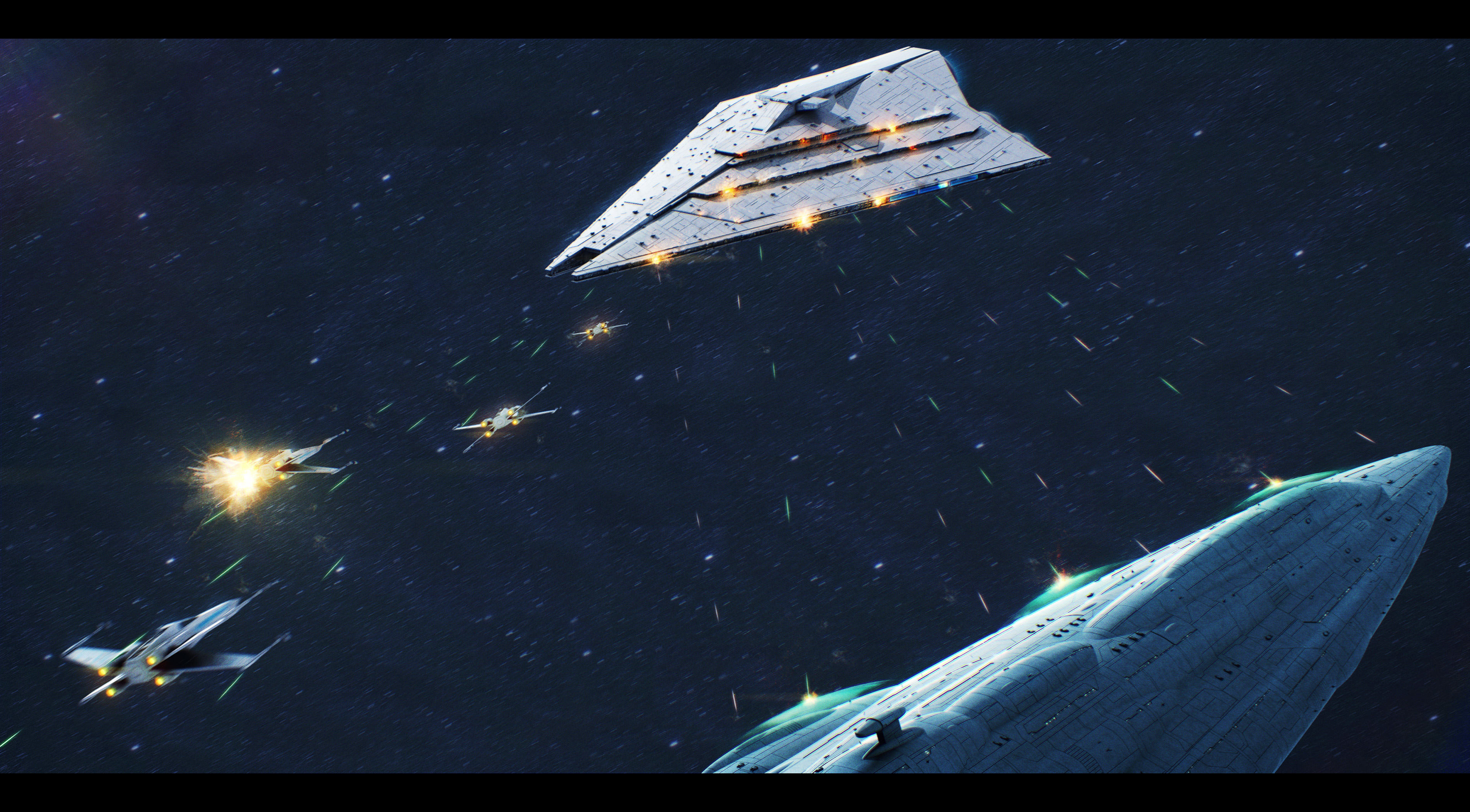 Star Wars MC85 versus Imperator II class ISD by AdamKop on DeviantArt