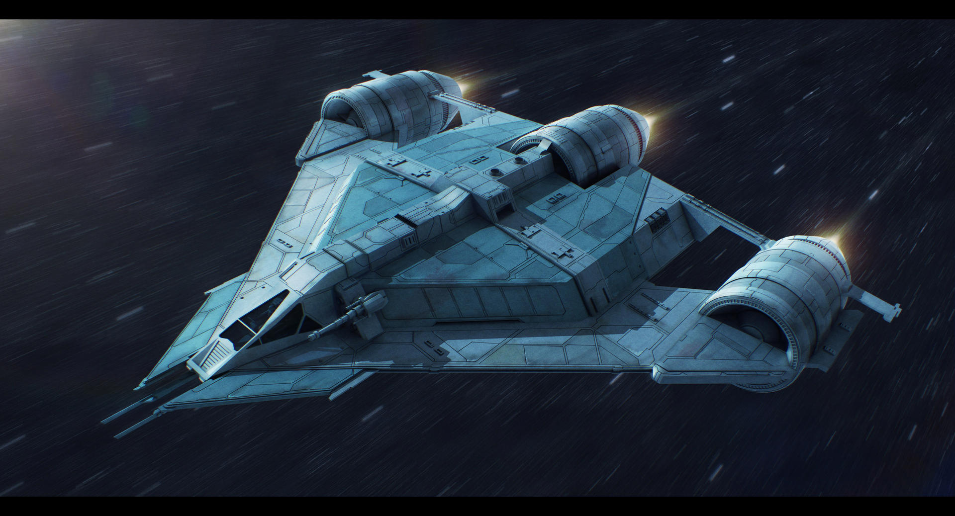 Star Wars Koros Spaceworks LH802 light hauler by AdamKop