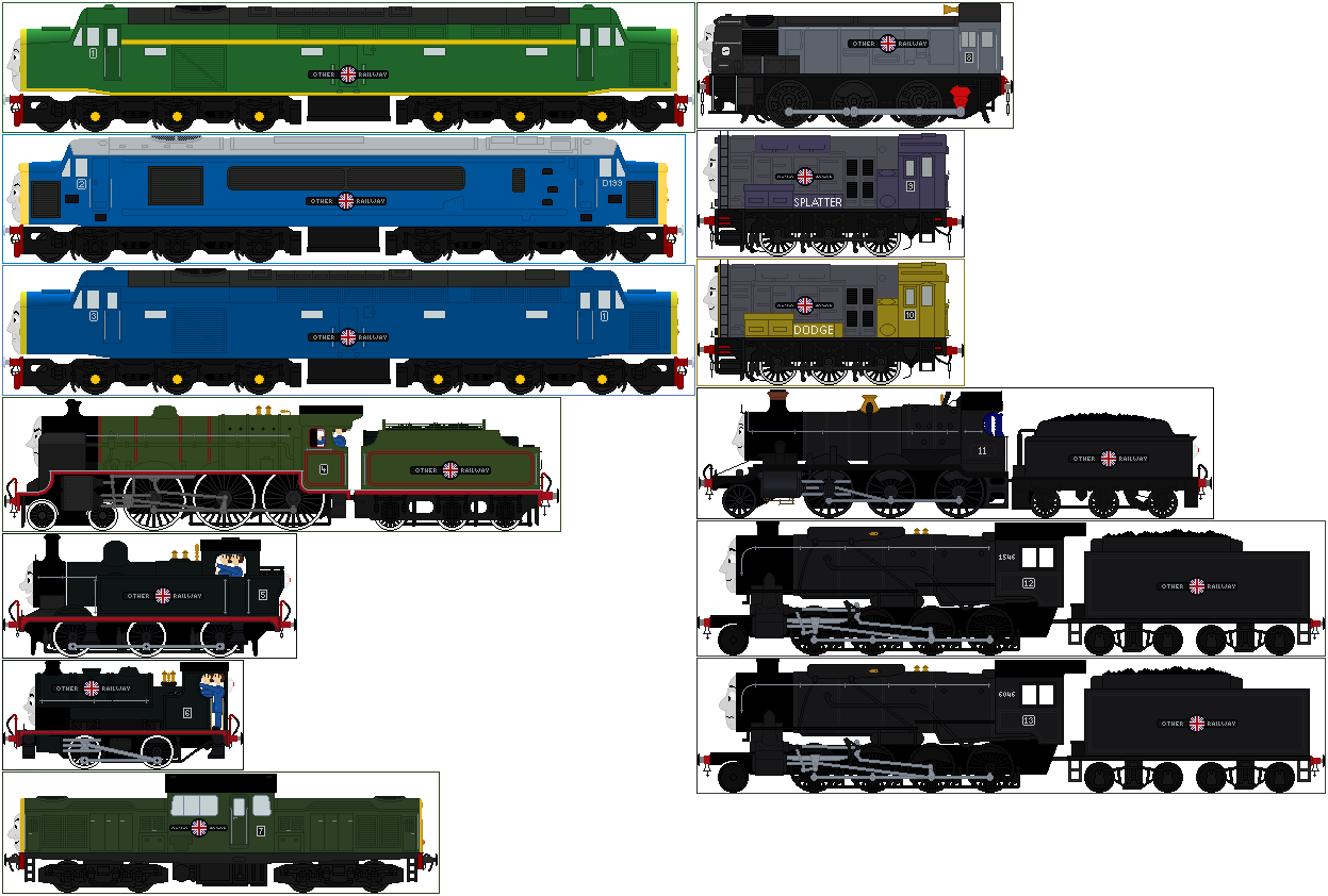Railmin Deviantart The First 13 from the Other Railway by MinerKnight on DeviantArt