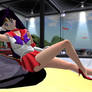 Sailor Mars Pretty Car Pose