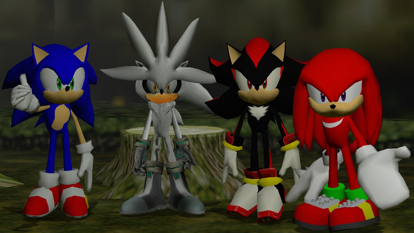 Sonic Silver Shadow And Knuckles By Xsakuyachan510x On Deviantart Of Sonic ...