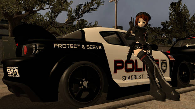 Police Girl Pose