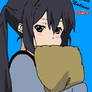 Azusa Nakano - K-ON!! - Rainy Day - Colored