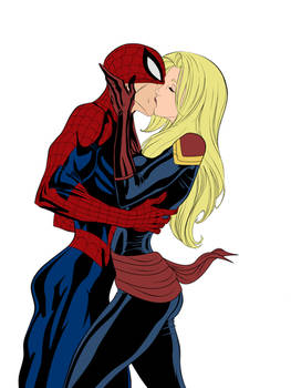 Spider-Man and Captain Marvel Flat