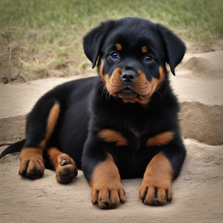 Rottweiler puppy by puppyloverpokefan on DeviantArt