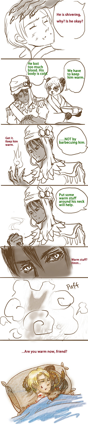 [Wrathion Anduin] Are you warm now, friend?