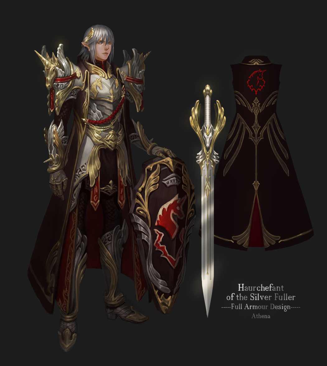 Haurchefant Full Armour Design by Athena-Erocith