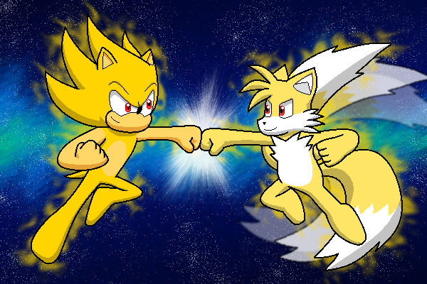 Tails Battle Position Sonic and Tails' Friendly Space Battle by FaithfulArtNerd on DeviantArt