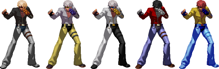 KOF XIII K' Palettes by CaliburWarrior on DeviantArt