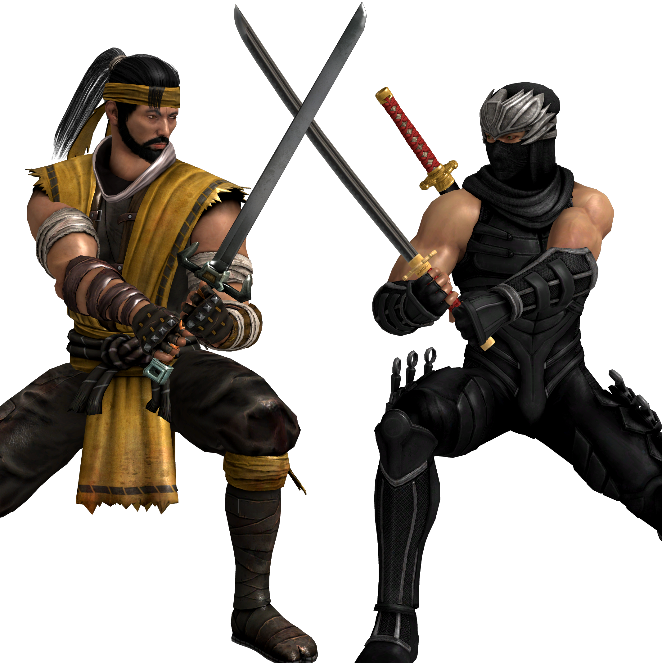 Mortal Kombat Vs DOA - Hanzo Vs Ryu