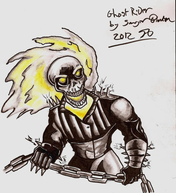 Water Ghost Rider Ghost Rider waterbrush by Skullsketcher on DeviantArt