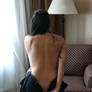 The sculpted back