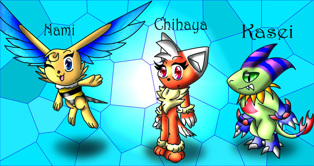 Chibimon Characters by spdy4 on DeviantArt