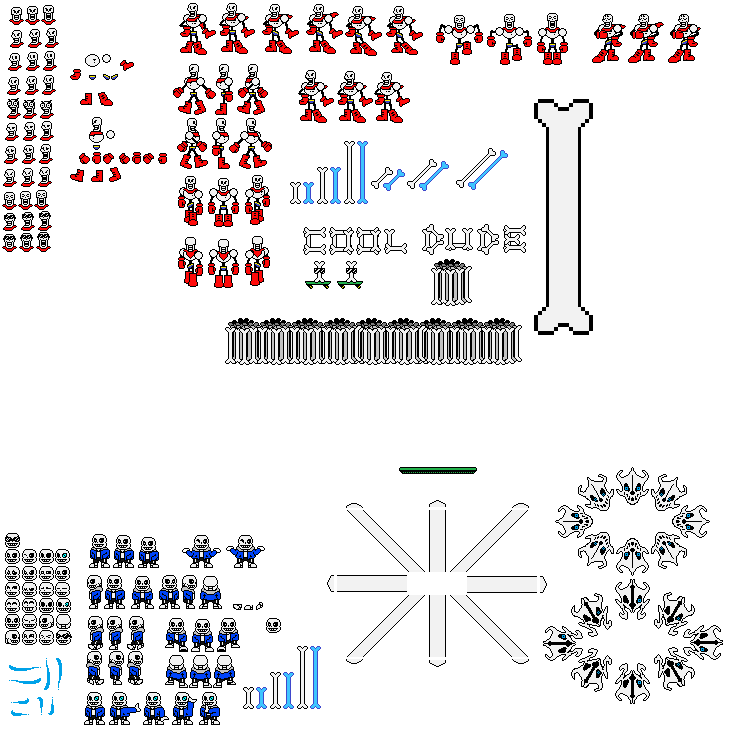 Papyrus and Sans Sprites by spdy4 on DeviantArt