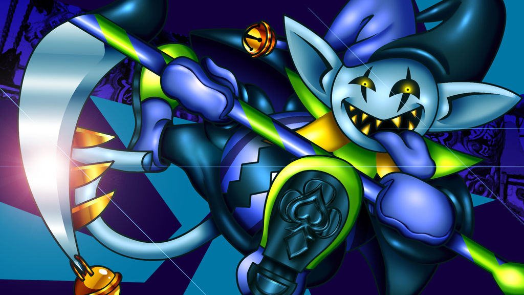 Jevil In Wheel Patreon Reward -Jevil- by spdy4 on DeviantArt
