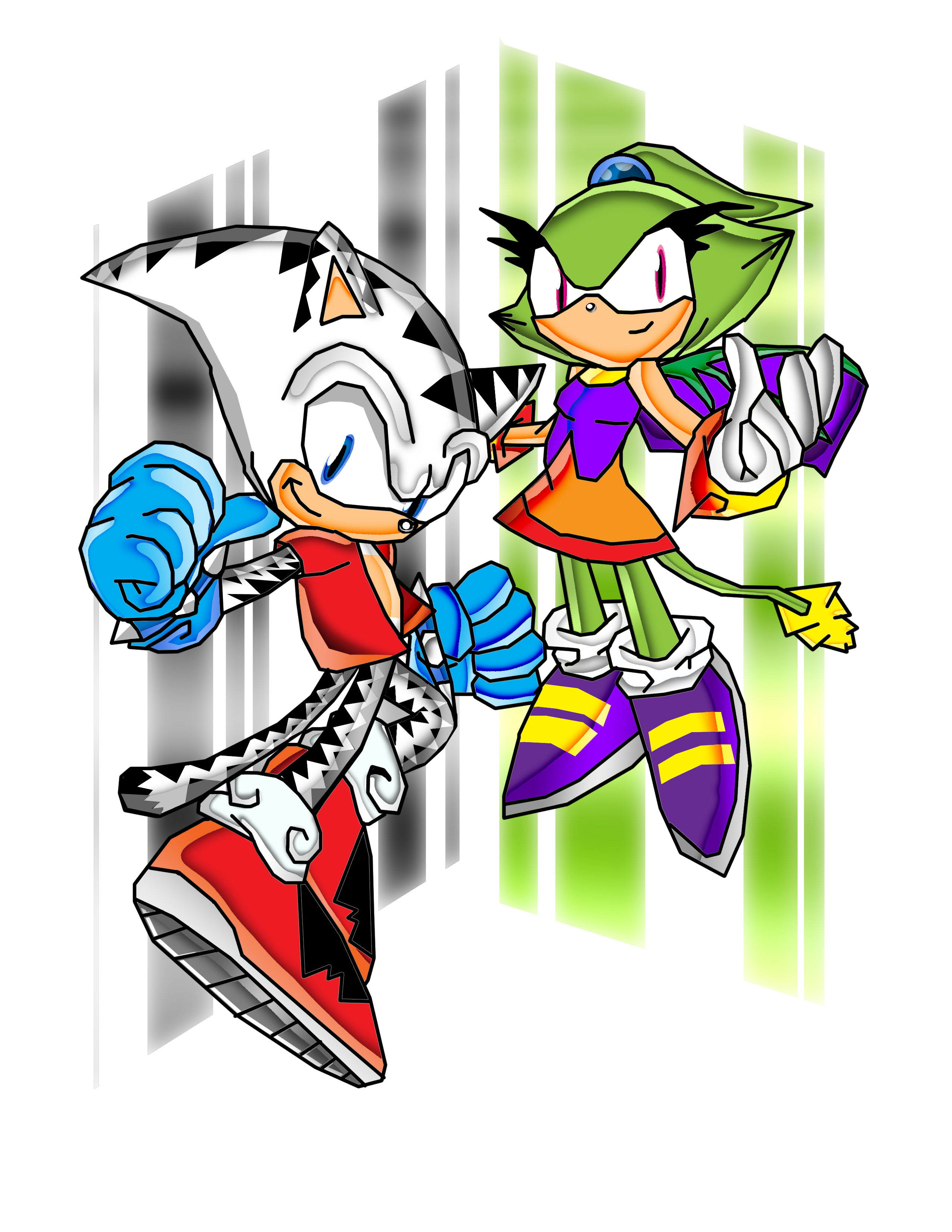 Slash and Arrow Sonic Style