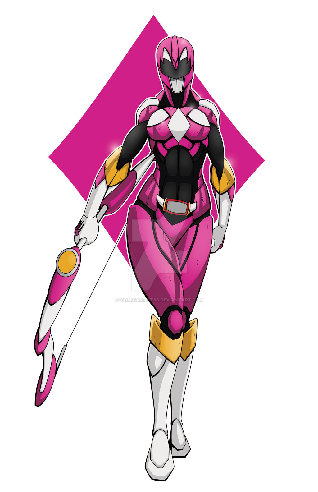 Pink Power Ranger Jpeg Pink Power Ranger by comicartist88 on DeviantArt