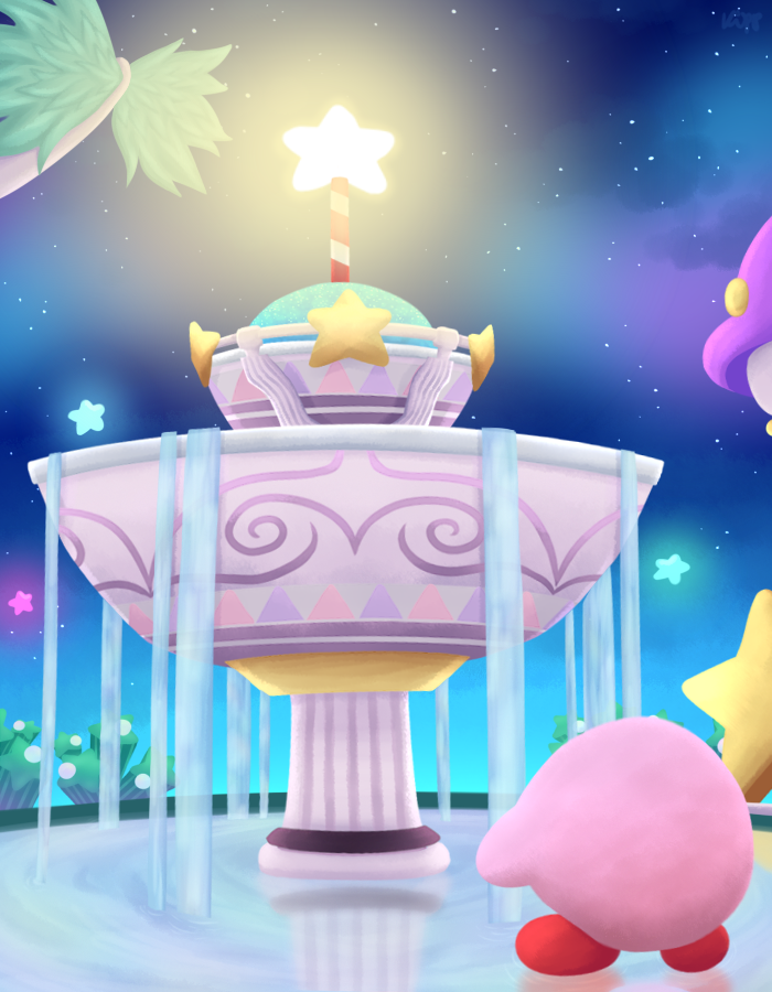 Fountain of Dreams' 💫⛲️ My first kirby fanart! I don't know why