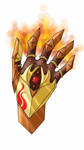 Fire Gauntlet Relic Pattern C: Fire Gauntlet by Zeliga on DeviantArt